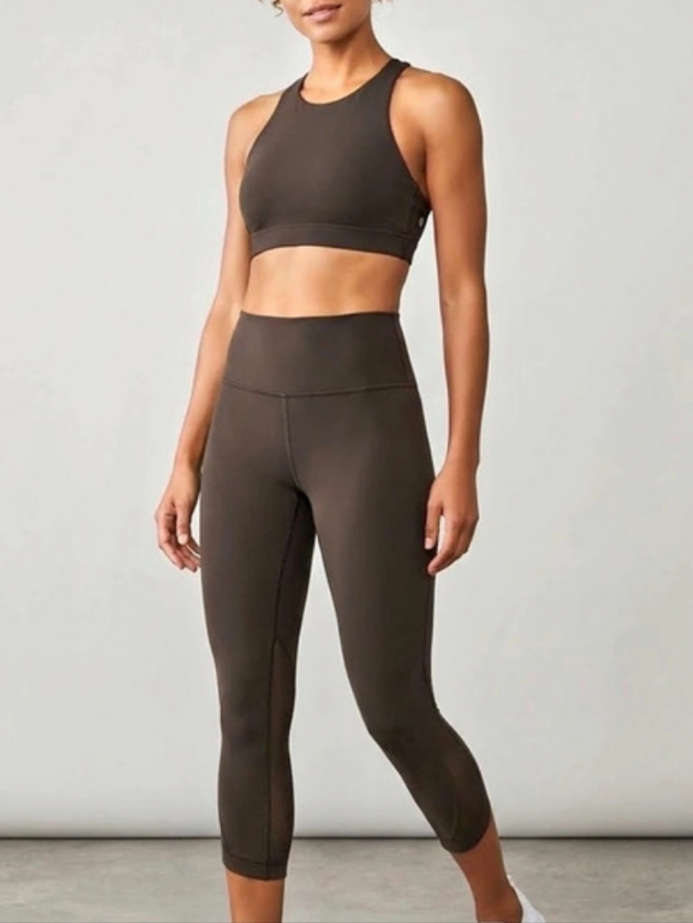 lululemon Fast and Free Athletic Leggings in Brown 4